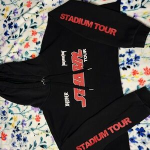 Justin Bieber Black Hoodie with Drawstring